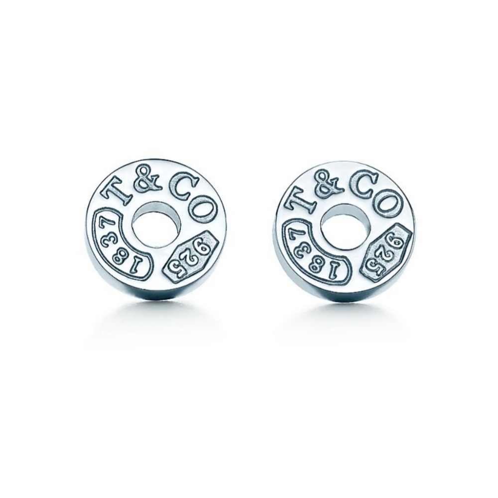 Tiffany & Co. 1837 circle stud earrings